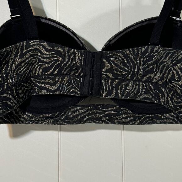 Cacique · 40C · Comfort Bliss · Multi-Way Strapless Bra · Zebra Print Adjustable - Picture 8 of 14